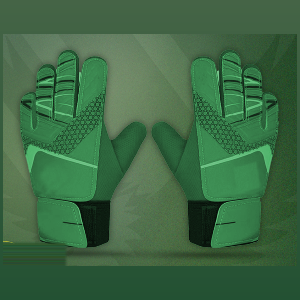 Paire de gants de gardien verts