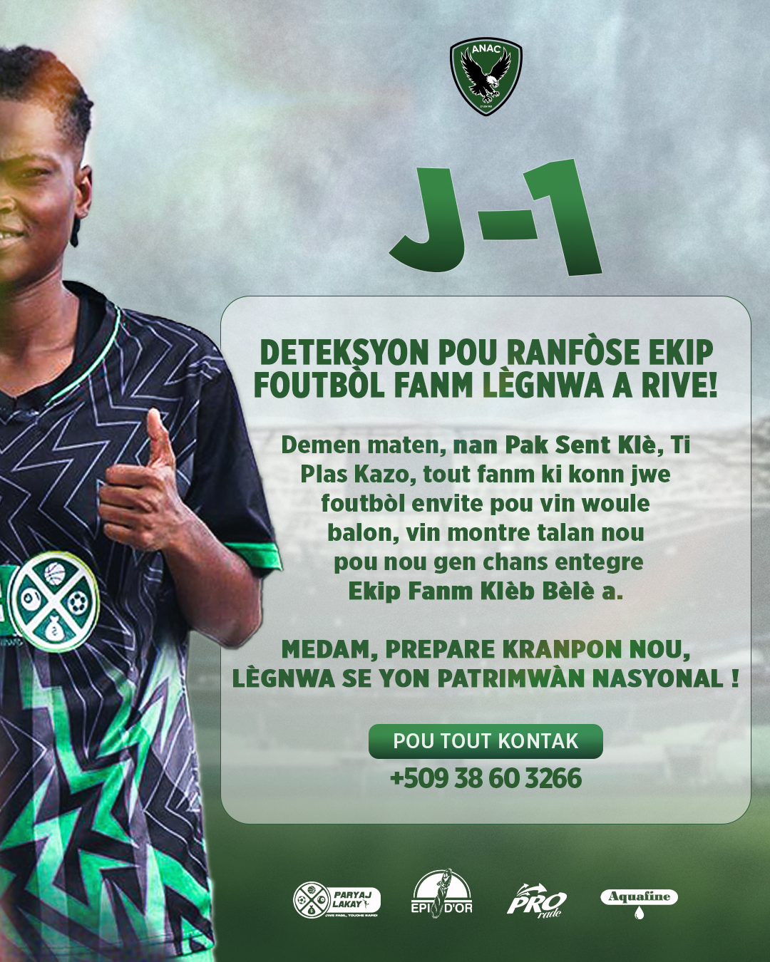 Objectif de la détection – Équipe féminine D1